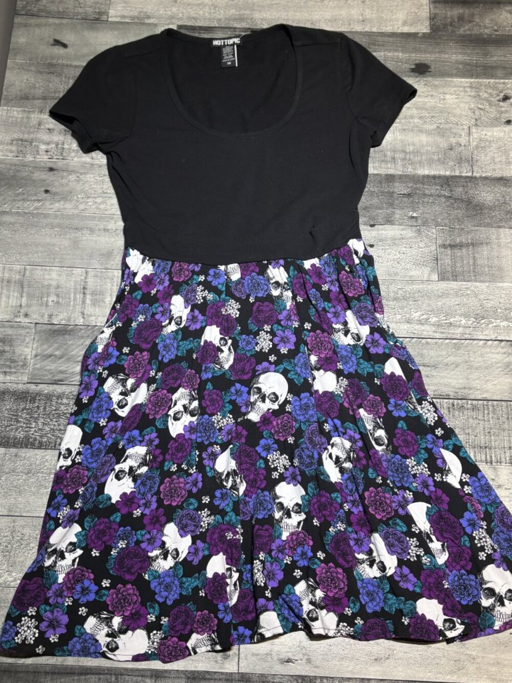 Hot Topic Floral Skull Dress